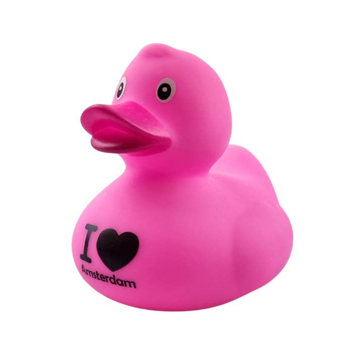 TRAAGOODS.COM – wholesale Badleksak - Baby – Badanka - Jag älskar Amsterdam - Rosa 8 cm