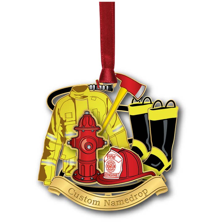 Beacon Design - Wholesale Ornament - Firefighter ND