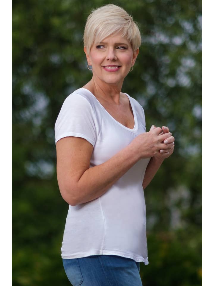 TINA Stephens Italy/Tees By Tina - Wholesale T-Shirt - Women's - Brea Viscose Sheen Top (BSS180)13