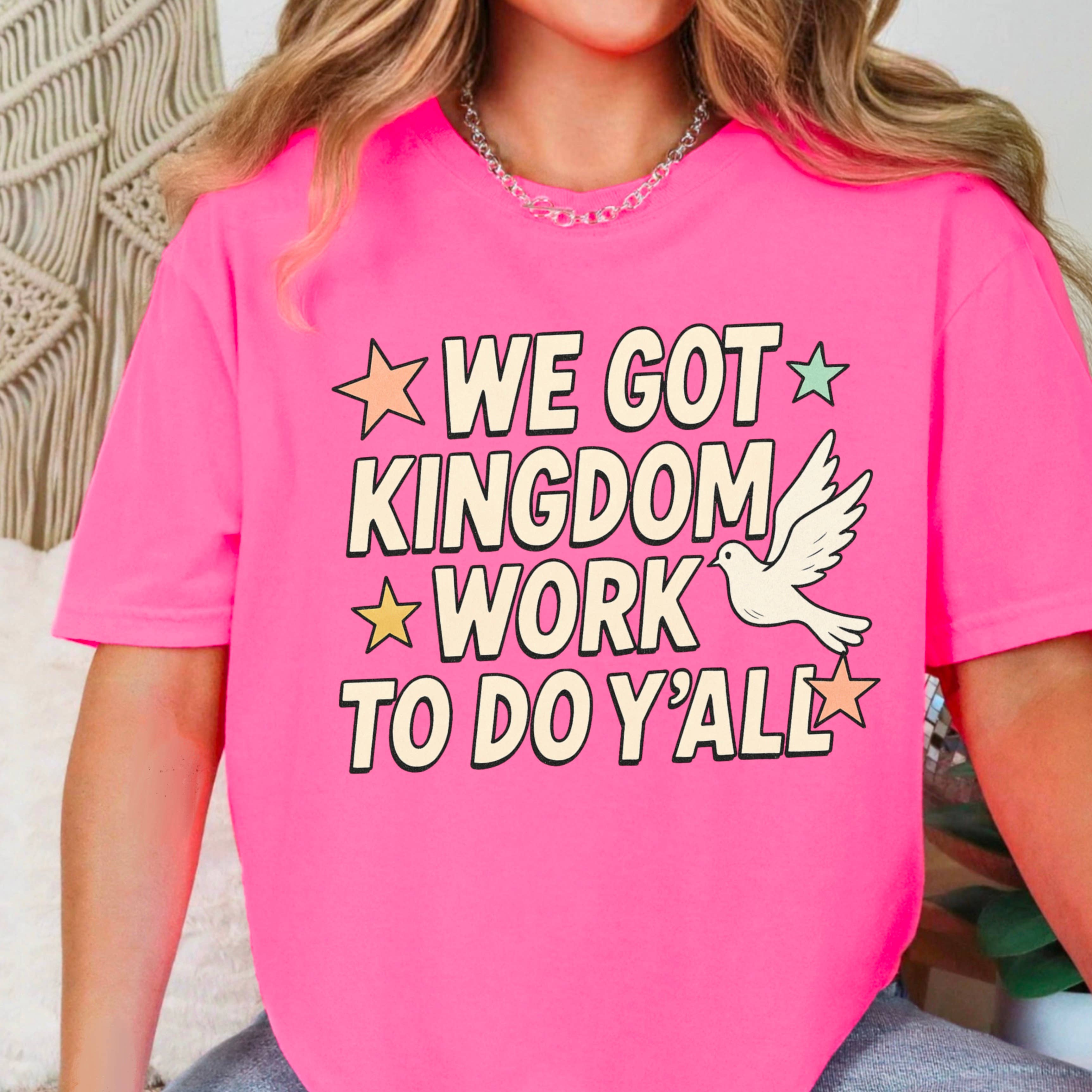 Shoppe SHC - Vente T-shirt à imprimés – femme - Nous avons du travail de royaume à faire T-shirt graphique chrétien | Gildan5