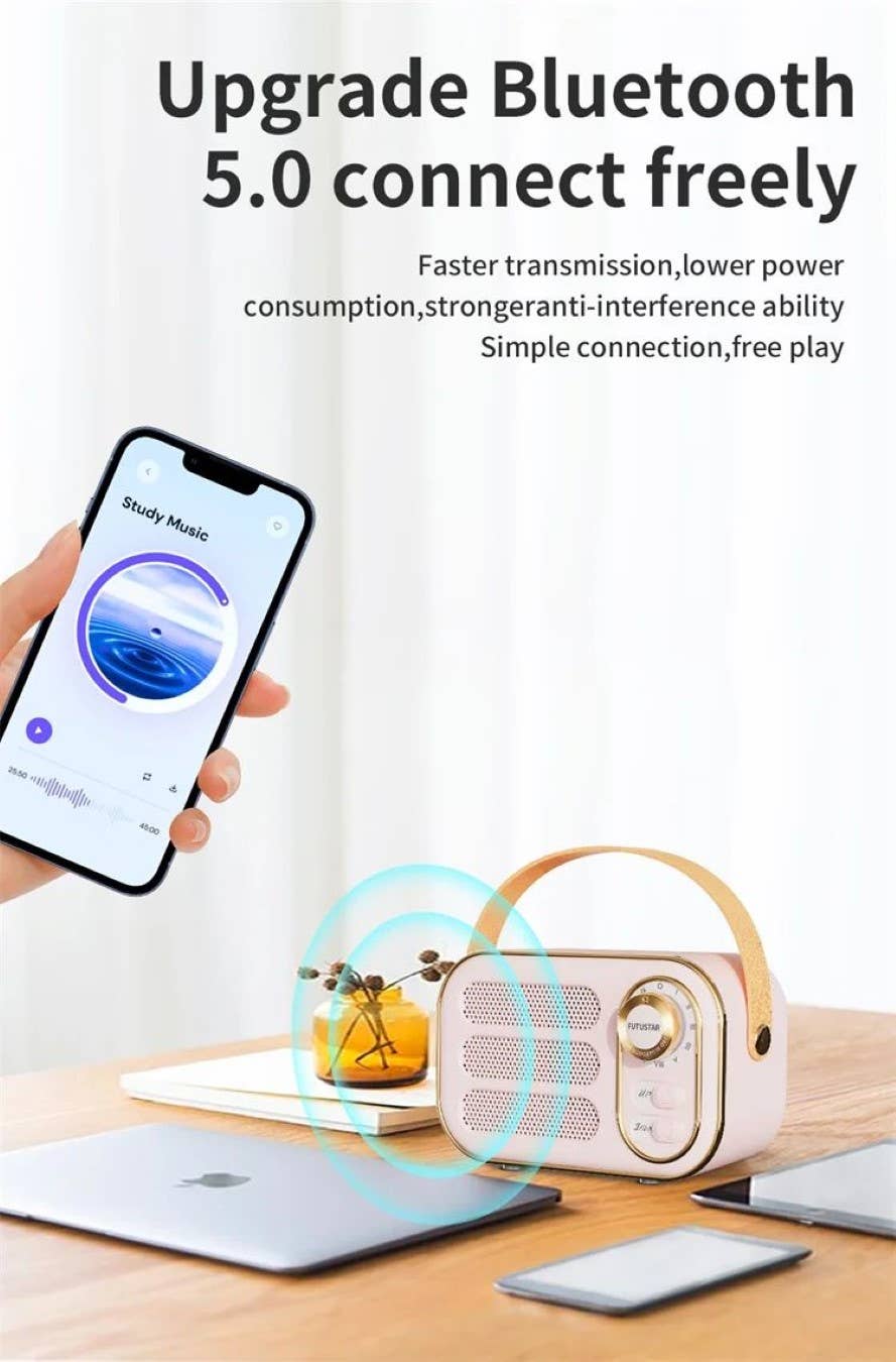 42POPS - Wholesale Speakers - ",,,._ Rechargeable Retro Bluetooth Speaker7