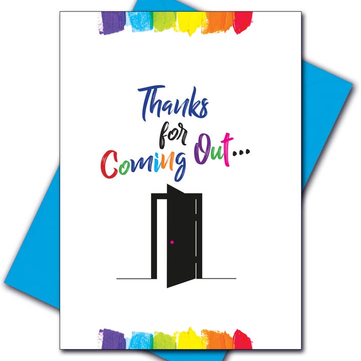 Peachy Kings / Kweer Cards – wholesale Congratulations card – Gay Coming Out of the Closet Greeting Card (Queer, LGBT)