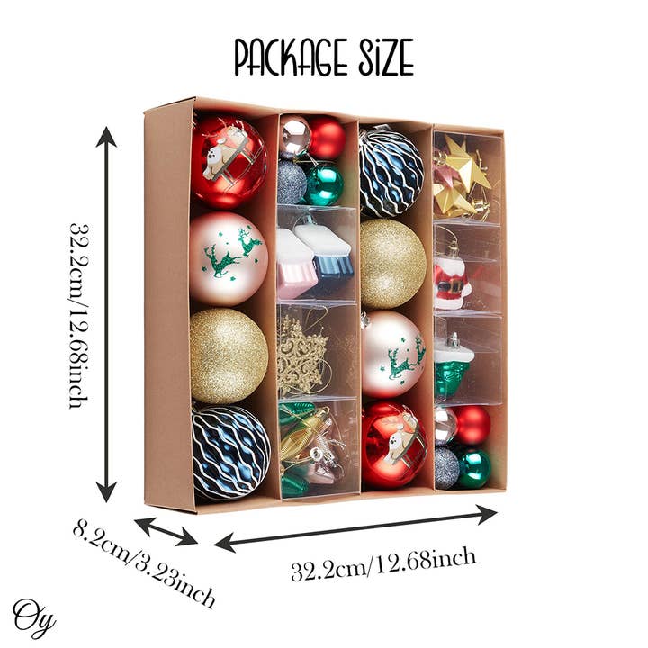 OrnamentallyYou - Wholesale Ornament Set - Premium Christmas Ornament Eclectic Bundle Set