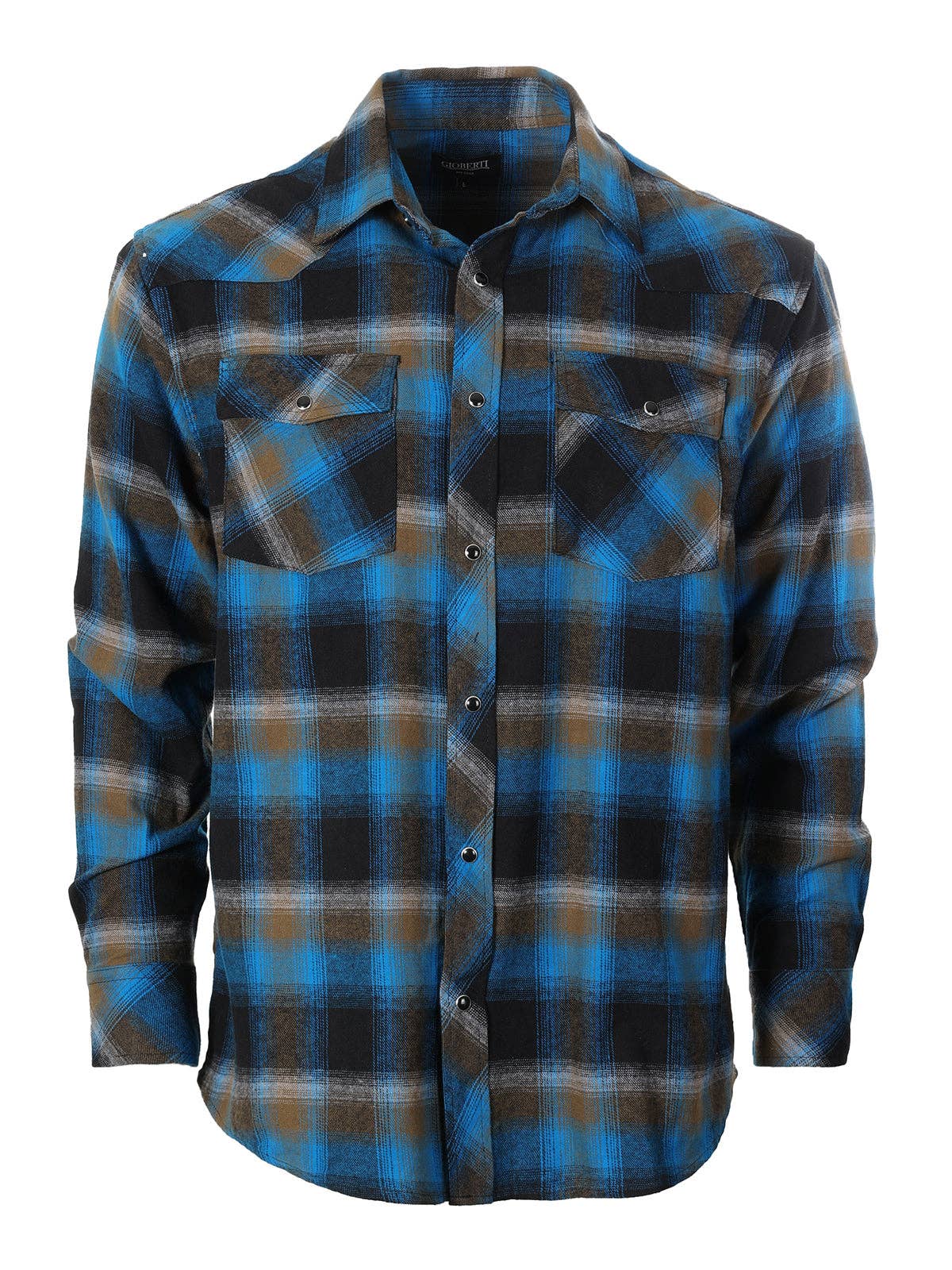 b-one inc - Wholesale Button Down Shirt - Men's - Men's Flannel Plaid Western Shirt with Snap Buttons10