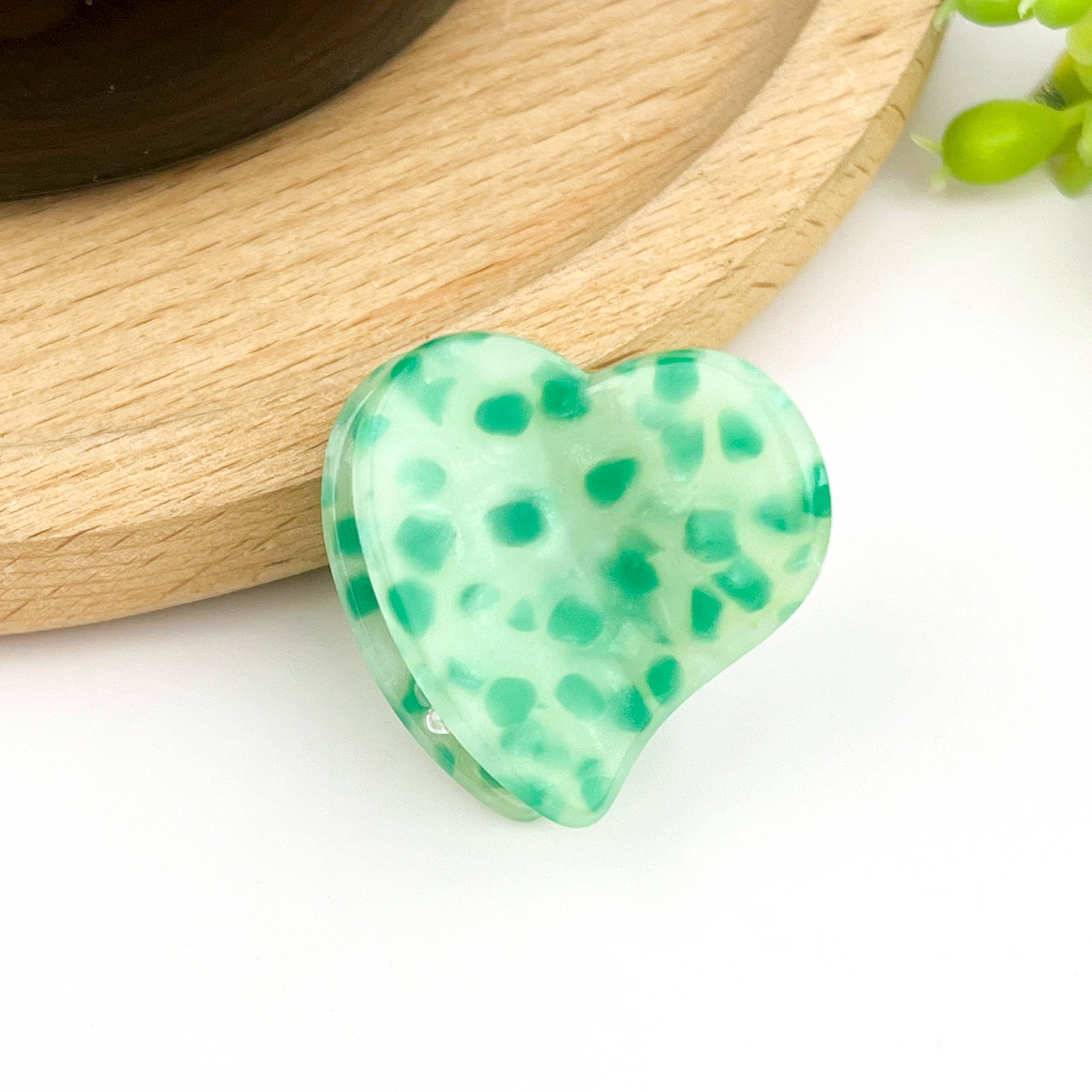 TheDivaSoap - Vente Pince à cheveux – femme - Pince à cheveux mignonne en acétate en forme de mini cœur, pince à cheveux pour la Saint-Valentin5