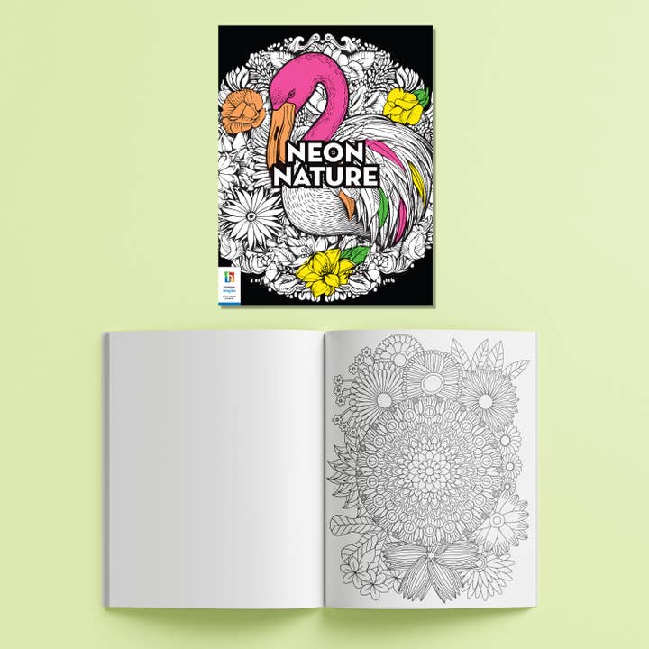 Hinkler Australia - Wholesale Colouring and activity book – kids and baby - Art Maker Neon Animals Colouring Carry Case2