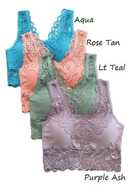 Vanilla Monkey – Bralette - Mulher por atacado – Bralette de renda acolchoada0