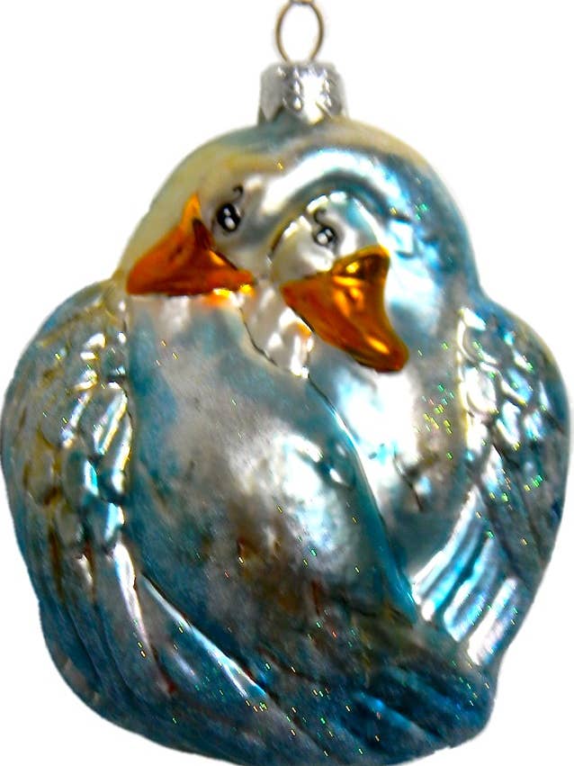 Anderson Christbaumschmuck aus Glas, Motiv „Beautiful Swan“ für den Großhandel von Mia's Polish Treasures