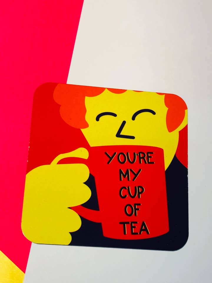 Sous-verre Tasse de thé pour la vente par PaintsPylons