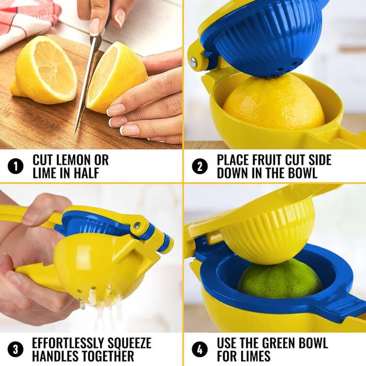 Zulay Kitchen - Wholesale Juicer - Metal 2-In-1 Lemon Lime Squeezer - Hand Juicer25
