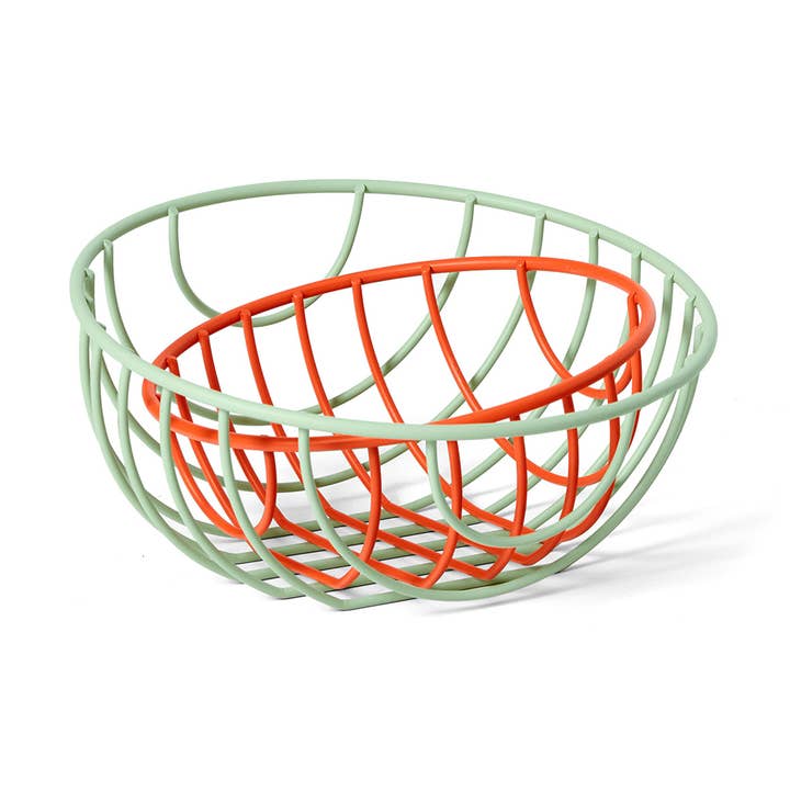 Until Pty Ltd - Wholesale Basket - Areaware Outline Basket Green Red Set0