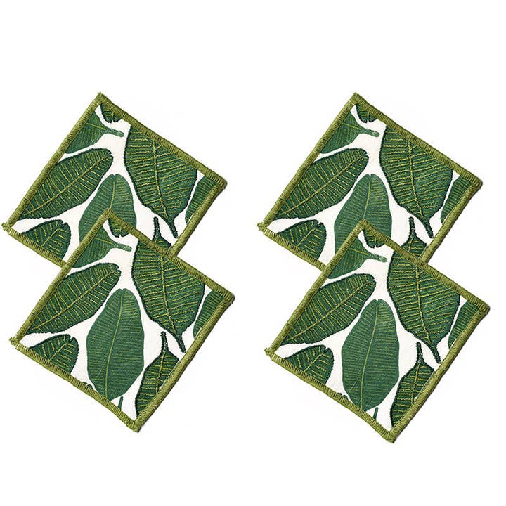 Palm Print Cocktail Napkins Set of 4 for wholesale by Coton Colors