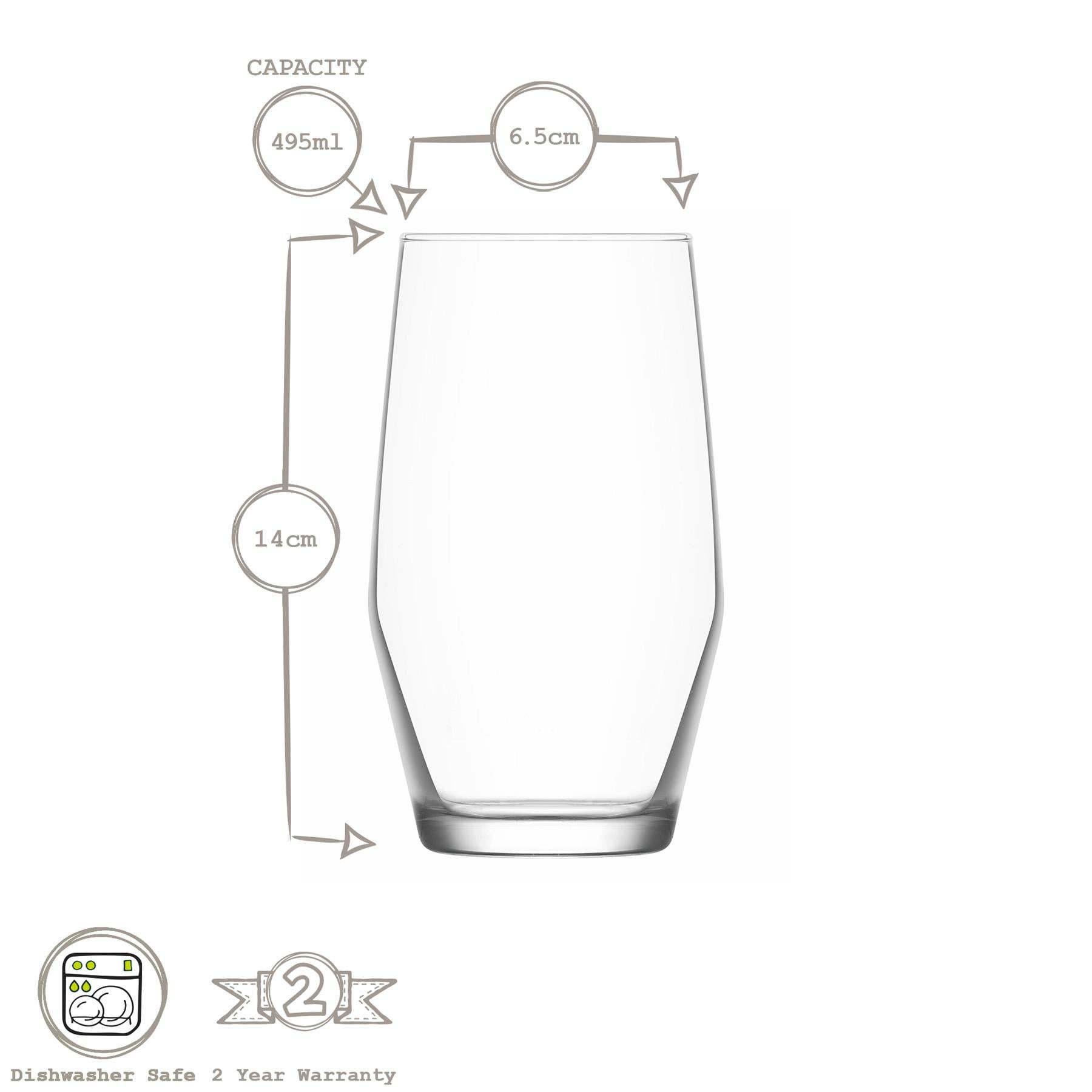 Rinkit Ltd - Vente Verres à vin - Verre Highball LAV Ella - 495 ml2