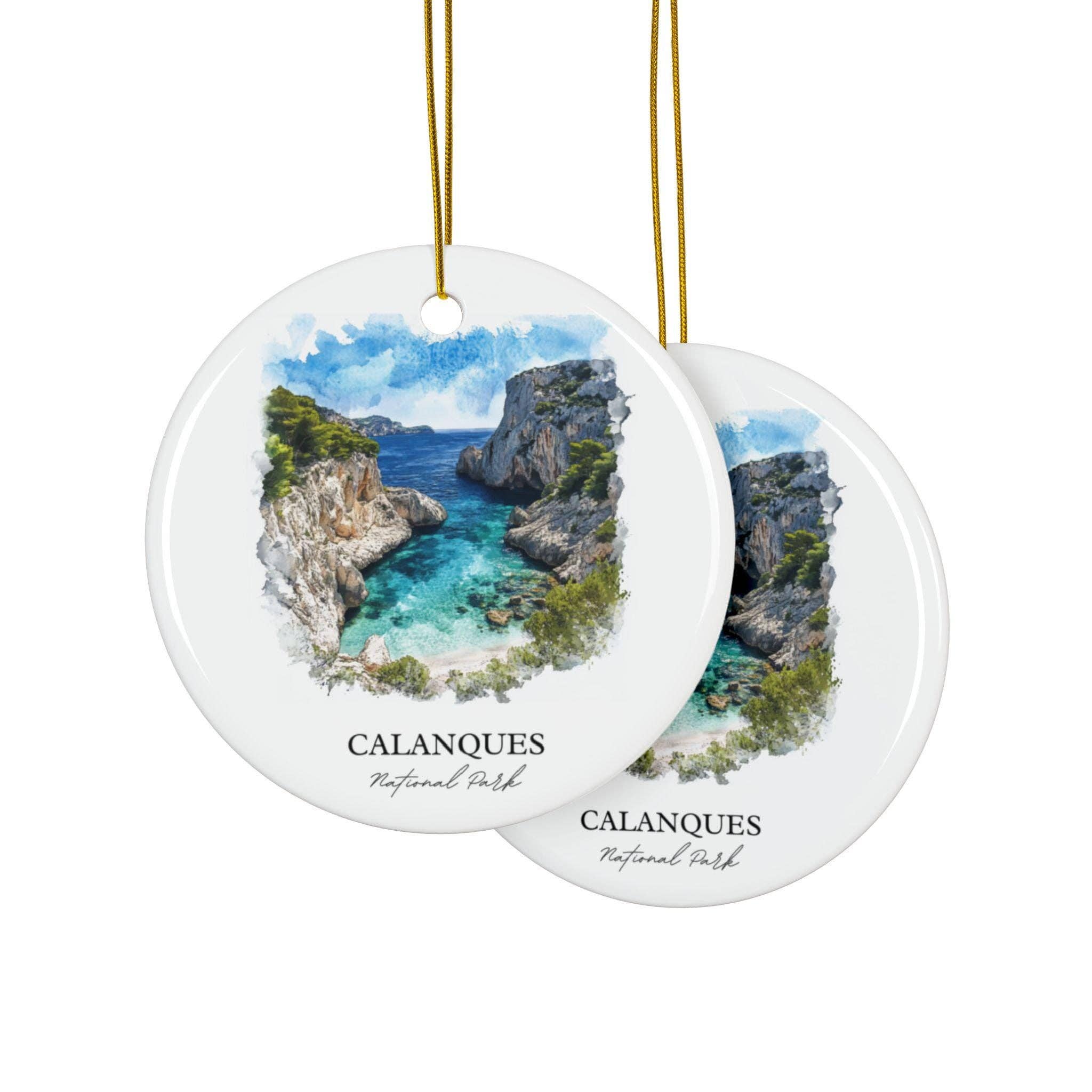 Premium Travel Art - Vendita all'ingrosso Decorazione - Ornamento Calanques: Souvenir Unico di Marsiglia, Decorazione Natalizia Calanques e Regalo Autentico del Massiccio delle Calanques1