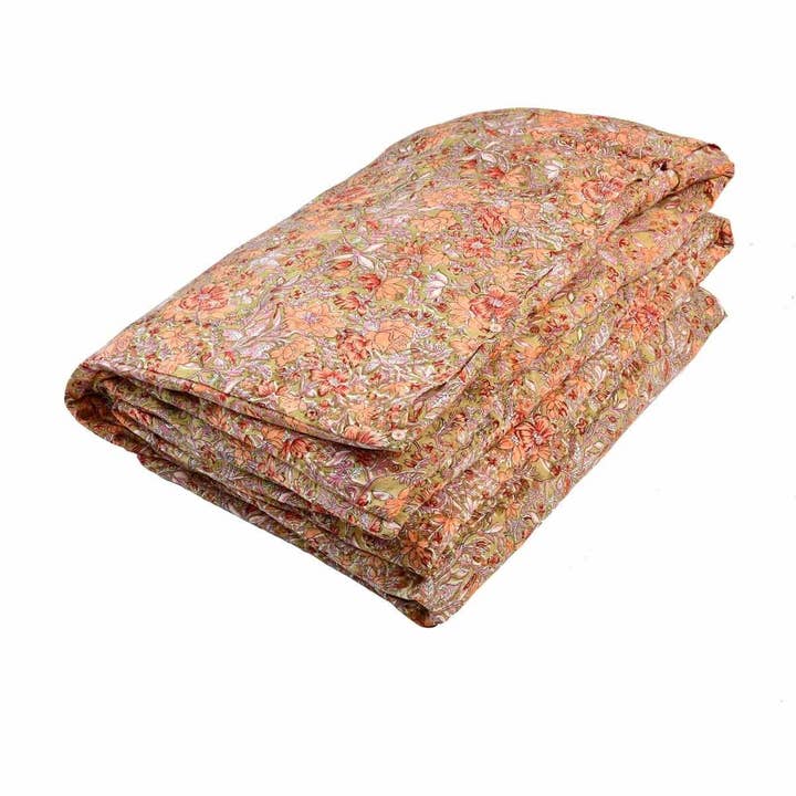 Noemie duvet cover - Bedding - flowers - orange for wholesale on Faire6