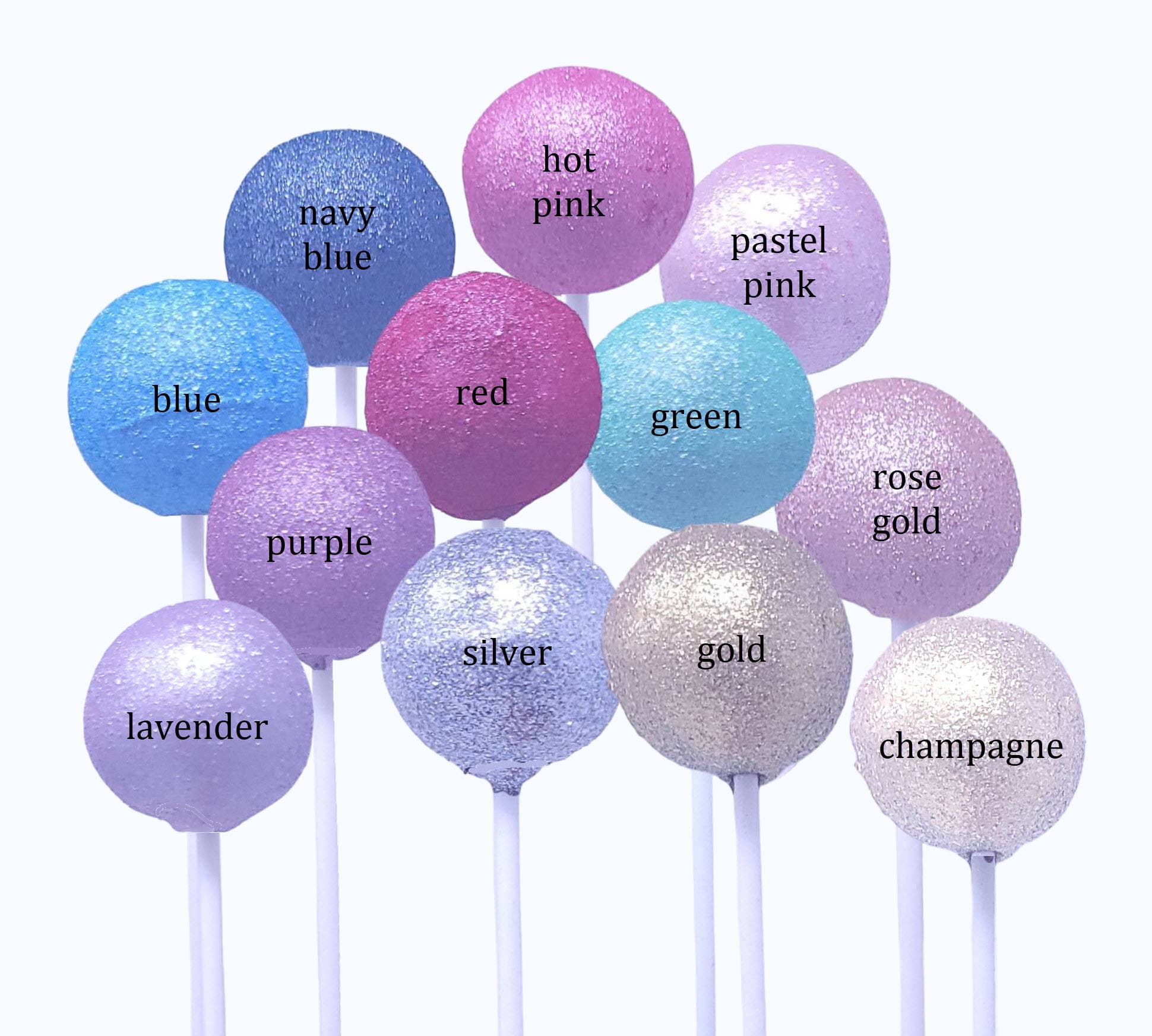 Wild Angel Treats, LLC - Wholesale Cake - Artisanal Designer Cake Pops - Glitter1