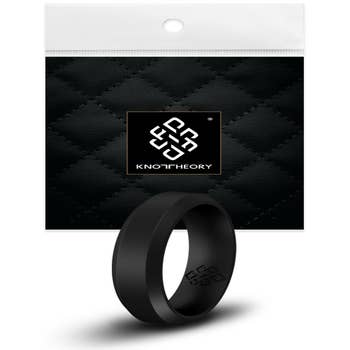 Knot Theory Custom Engraved Mountain Silicone Ring for Men - Arc 6mm Band