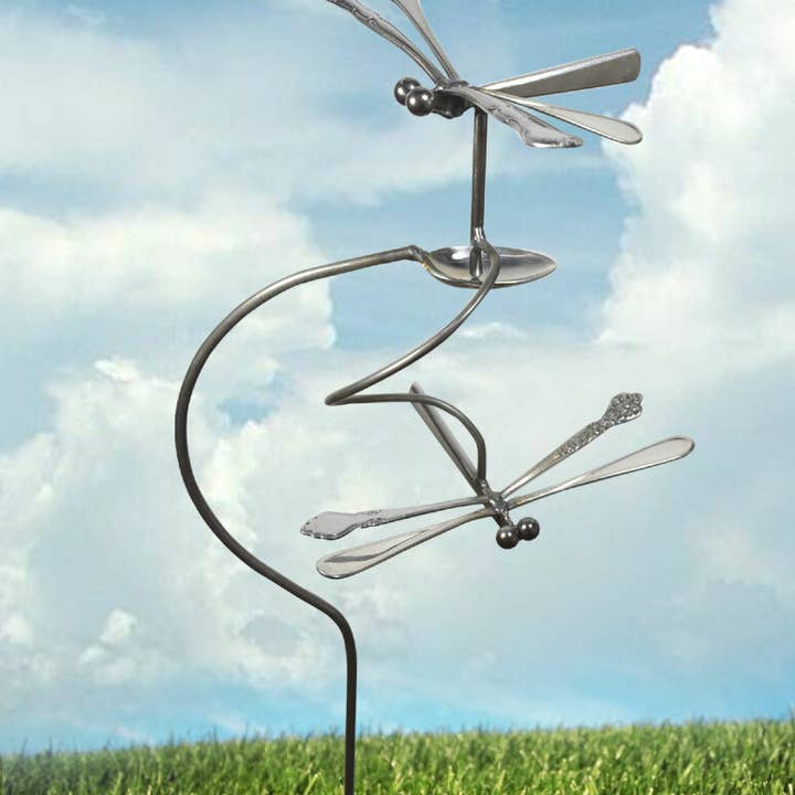 Pauls Metal Petals - Wholesale Outdoor Ornament/Decor - Double Dragonflies3