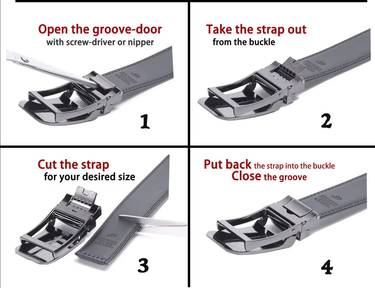 JD Buck - Wholesale Belt - Men's - Perfect Fit, Ratchet Style, Leather Belt - Brown1