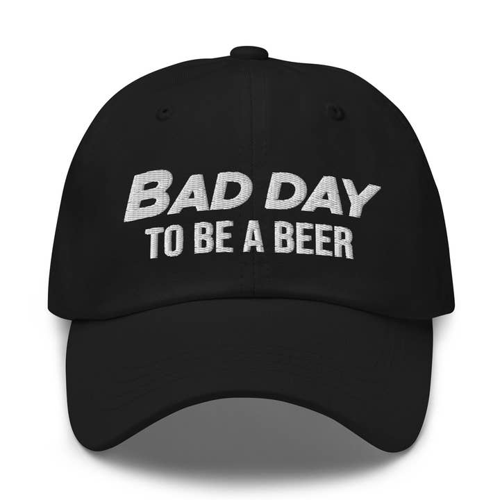 "Bad Day to be a Beer" Embroidered Funny Bachelor Party Hat for wholesale by PositiveParty