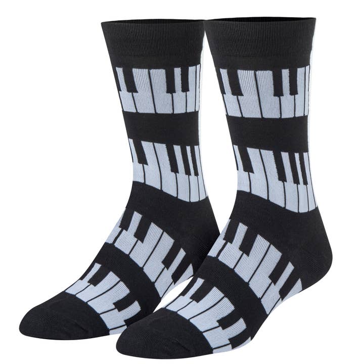 Crazy Socks - Wholesale Socks - Men's - Crazy Socks - Mens Crew - Piano Keys2