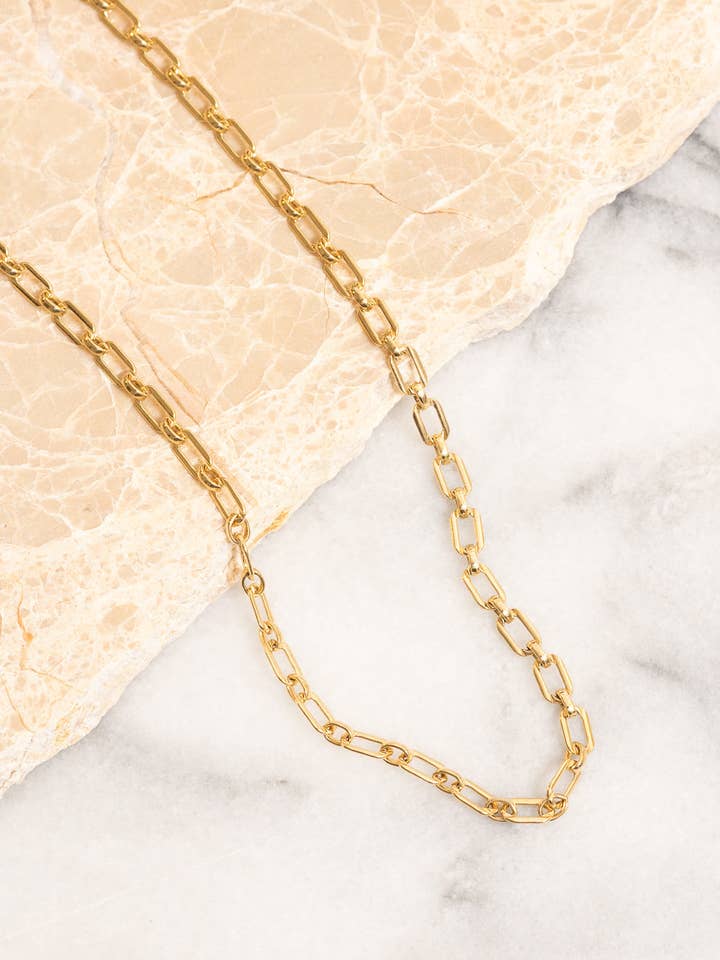 Collar de cadena estilo vintage | Relleno de oro de 14k para venta al por mayor de Janna Conner