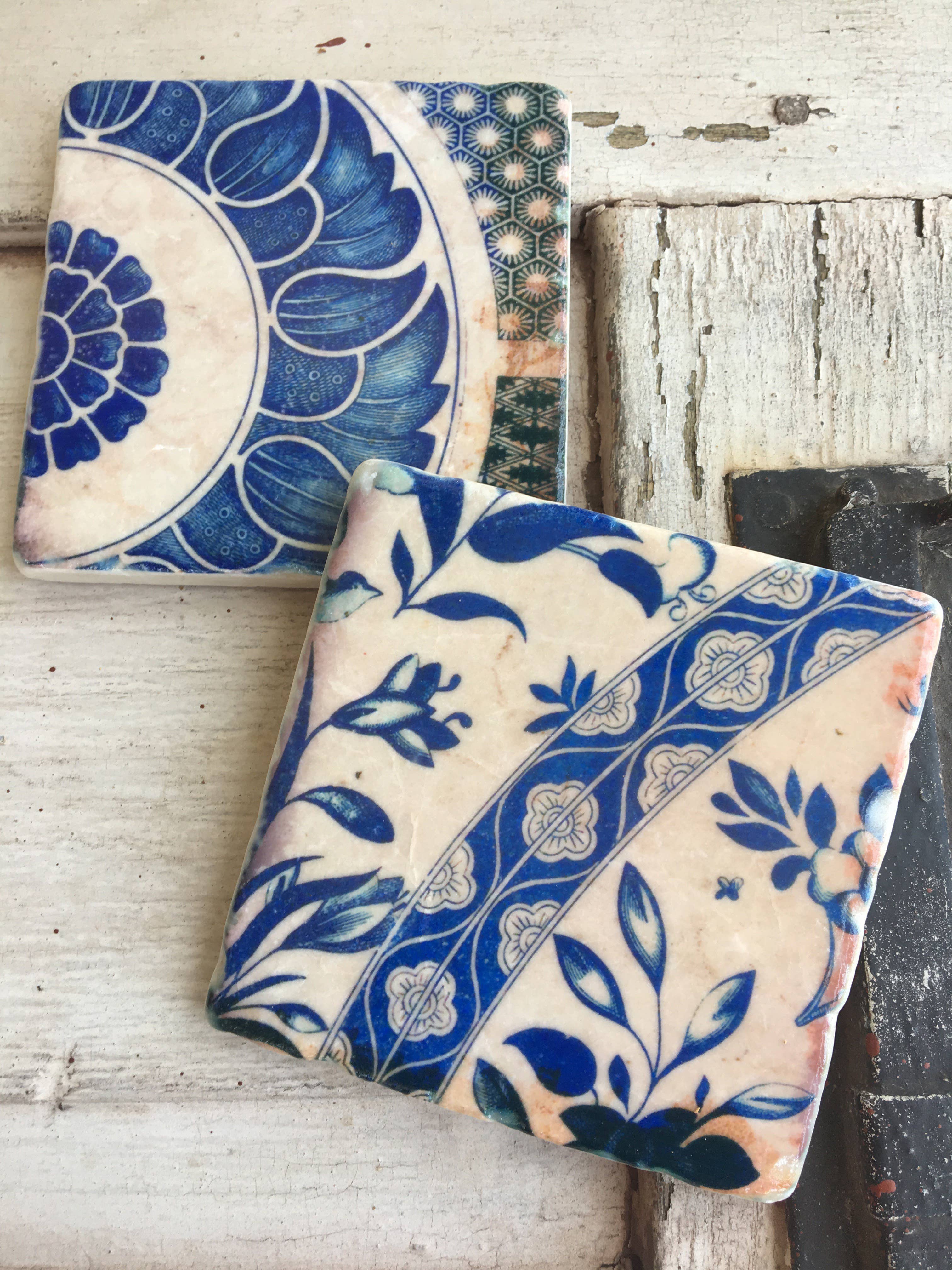 The Painted Lily - Wholesale Coasters - In Blue stone coasters 1