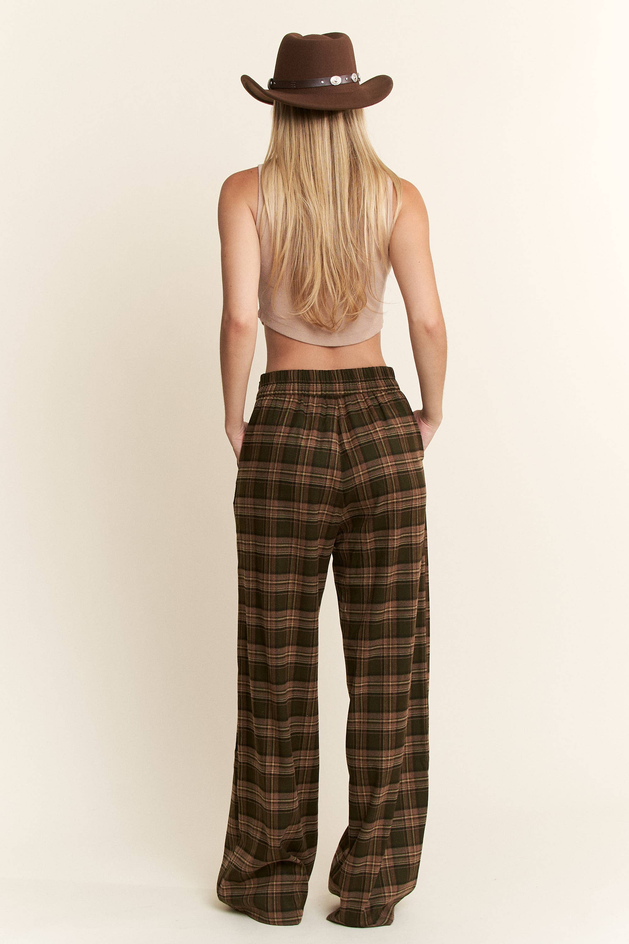 JADE BY JANE - Wholesale Pants - Women's - PLUS SIZE PLAID WIDE LEG SOFT DRESS PANTS11