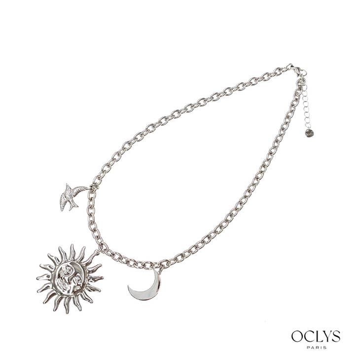 Oclys - Wholesale Pendant/Charm Necklace - Soka stainless steel sun charm necklace1