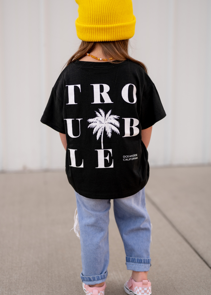 Little Trouble - Wholesale Screen Printed T-Shirt - Kids - Trouble In Paradise T-shirt3