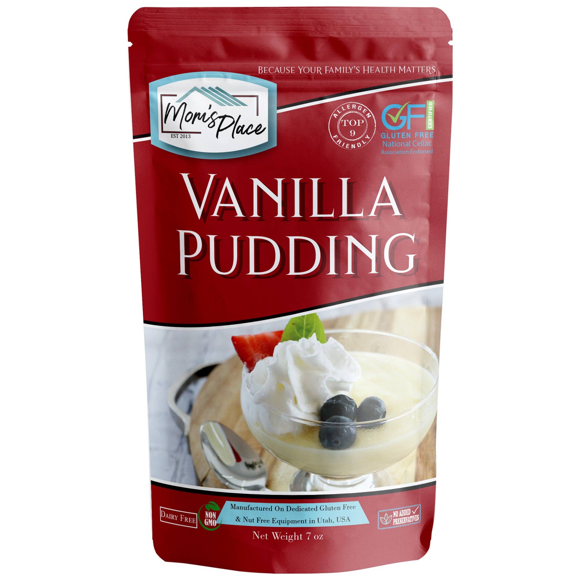 Mom's Place Gluten Free - Wholesale Pudding - Gluten-Free Vanilla Pudding Mix1