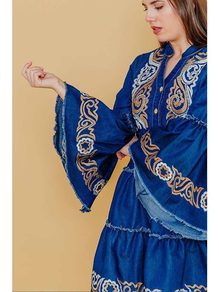 Lula Natura - Wholesale Dress - Women's - ALABAMA DENIM DRESS1