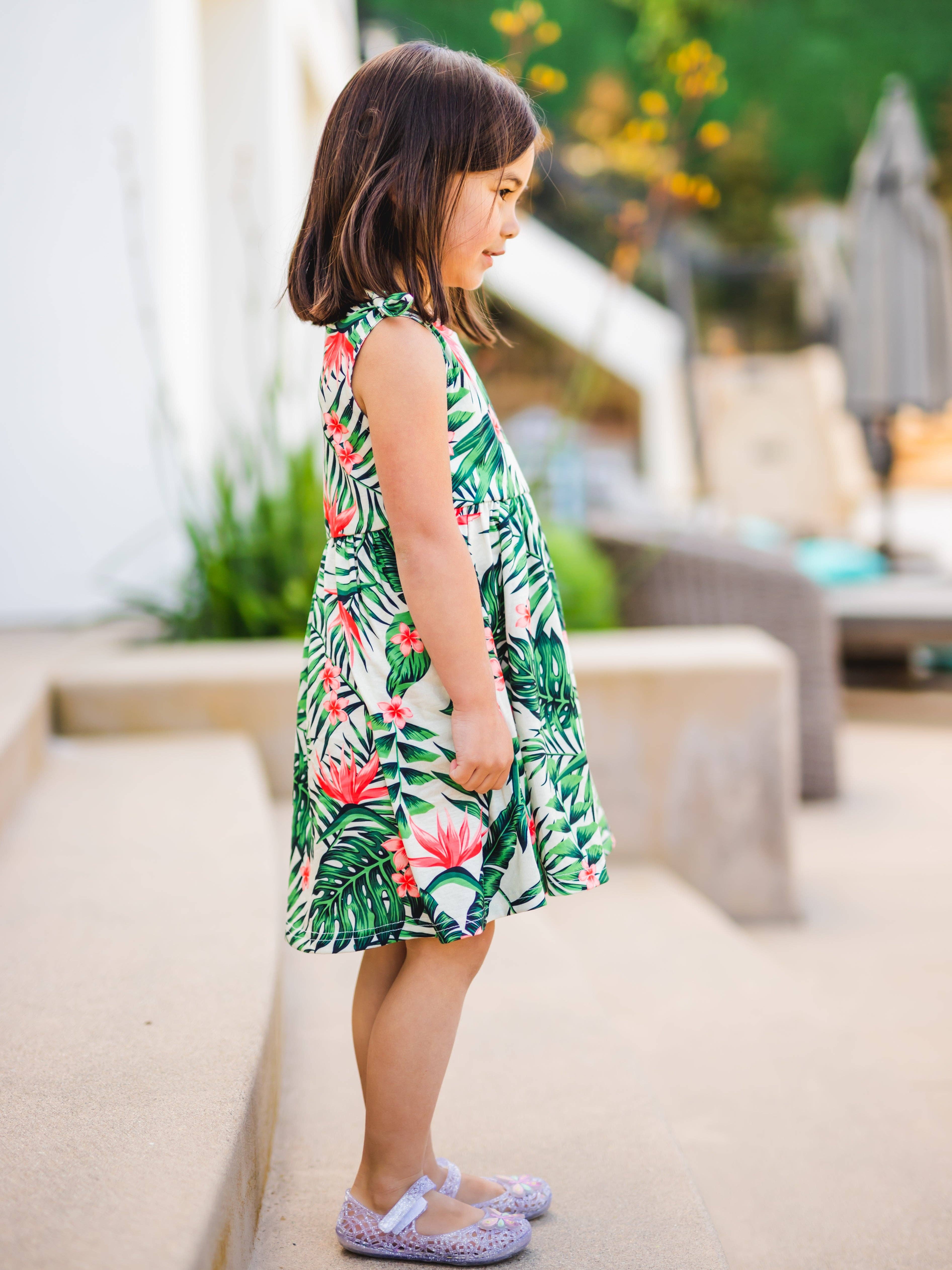 Tickled Teal - Wholesale Dress - Kids - Knotted Shoulder Tank Little Girls Dress10