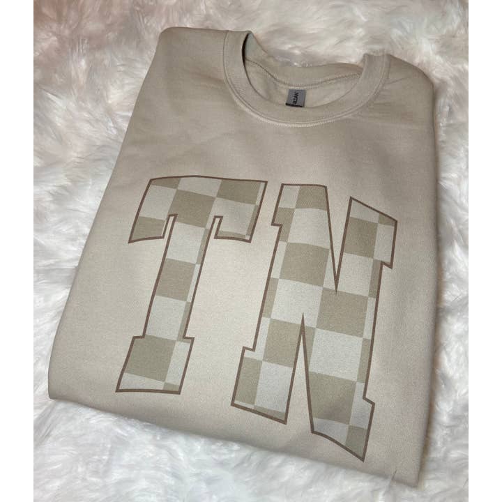 Vintage Tennessee Fall Plaid Crewnweck for wholesale by Rebellious Rose LLC