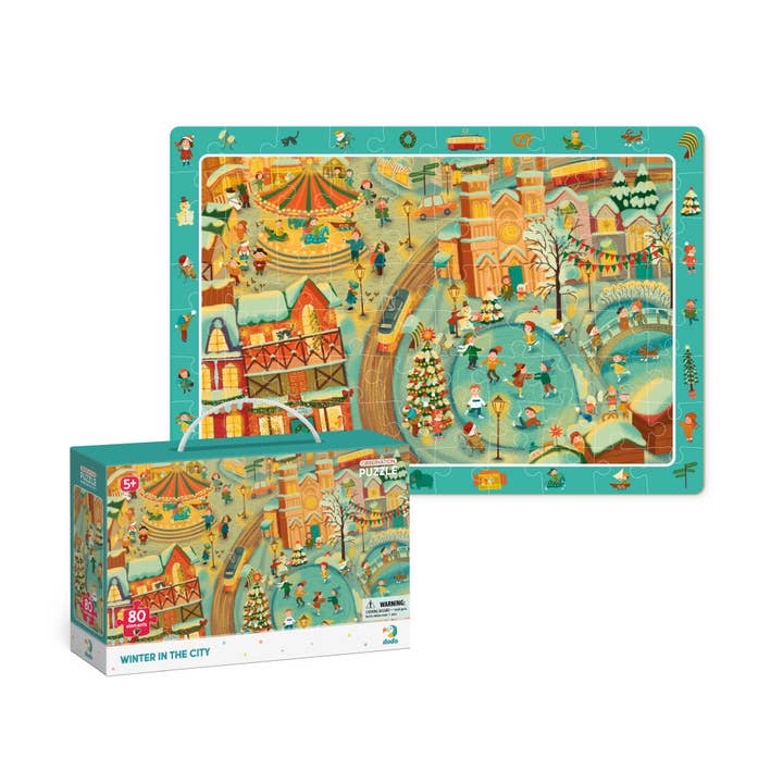 Jouet de puzzle pour enfants L'hiver en ville pour la vente par DoDo Brand