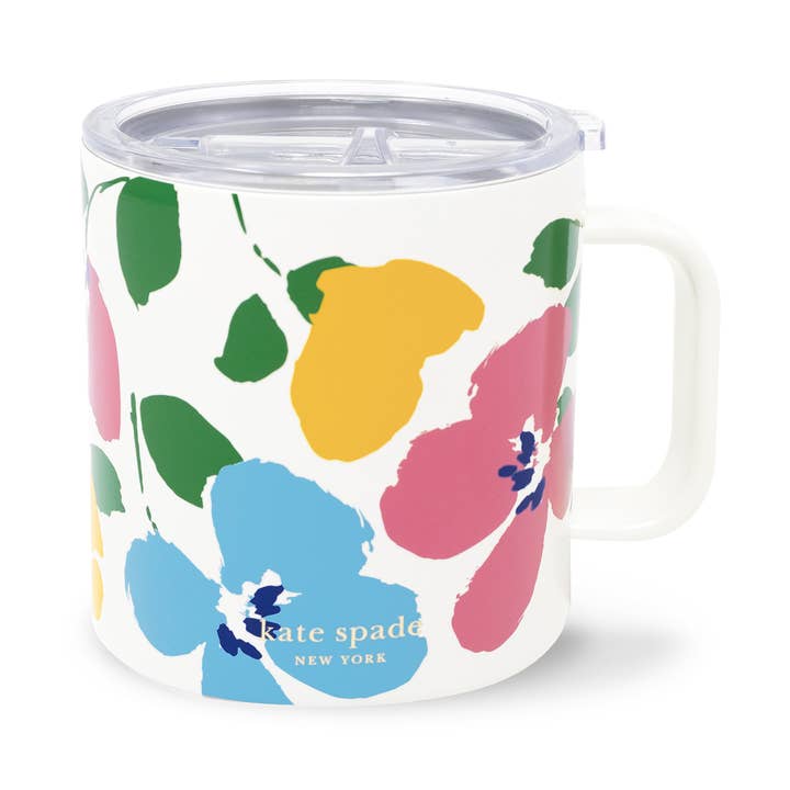 Caneca de Café em Aço Inoxidável, Bouquet Pictórico por atacado de kate spade new york intl