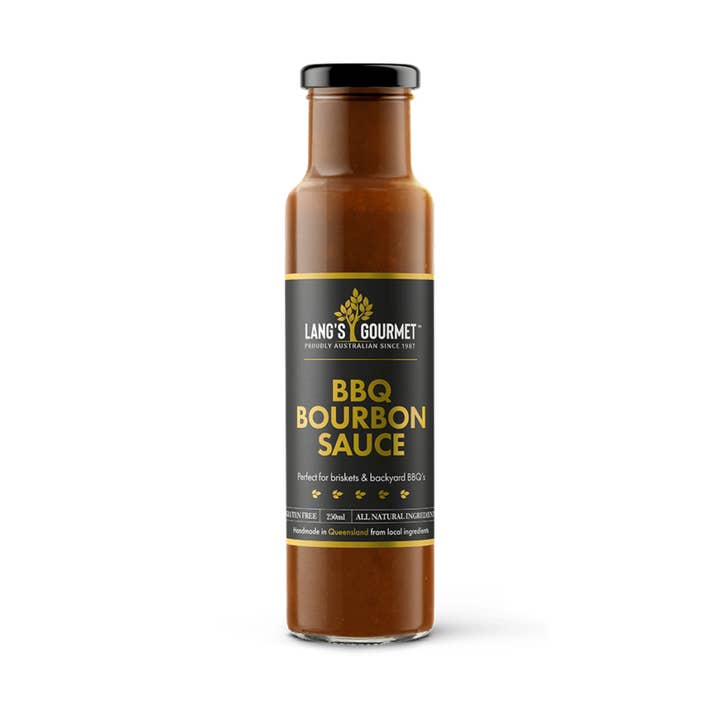 Premium BBQ Bourbon Sauce for wholesale by Lang's Gourmet