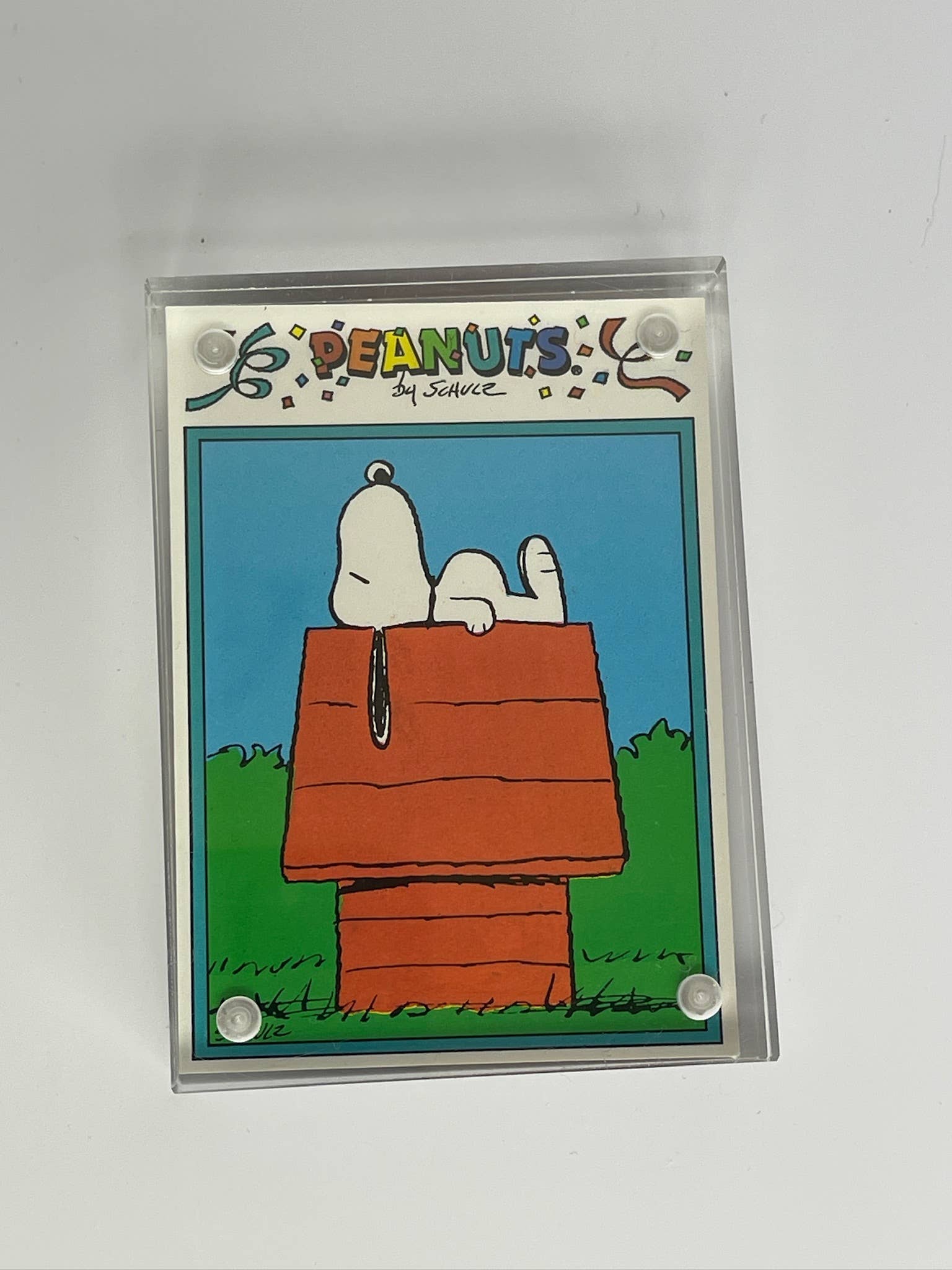 The Mustache Cat Made - Vente Affiche d'art - Cartes à échanger encadrées vintage Snoopy + Peanuts11