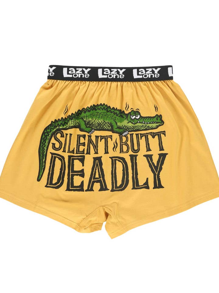 Silent Butt Deadly Croc Boxer for wholesale by Lazy One
