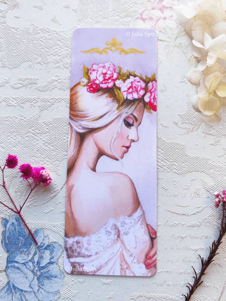 Boeklegger voor Boeken, Meisjesportret. "Romantische Portretten" voor wholesale door Julia Spiri