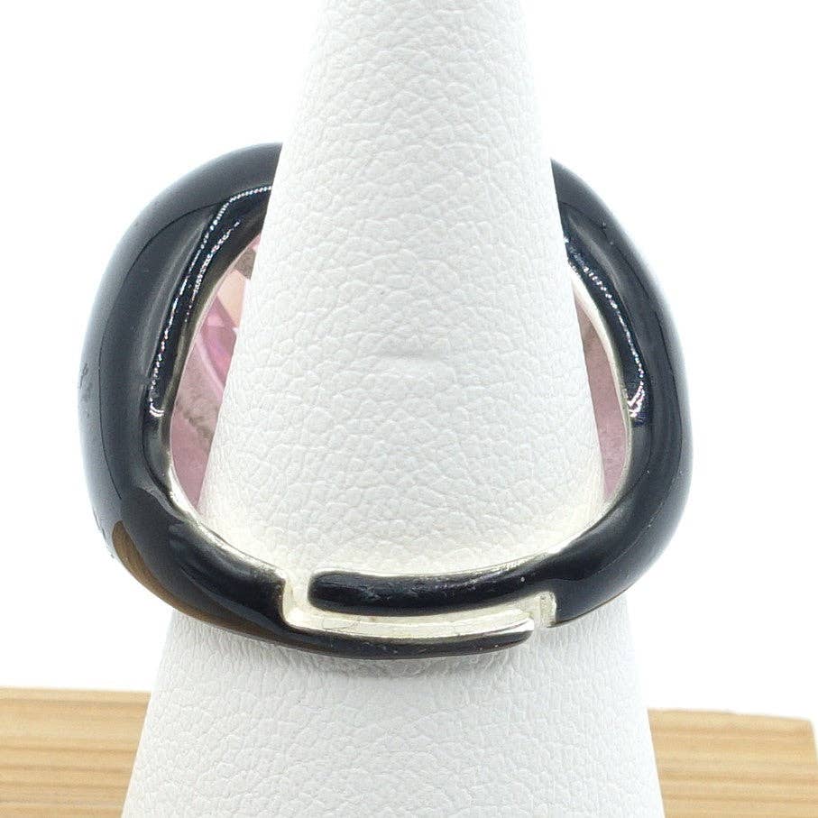 Daemon srls – wholesale Cocktail/statement ring – BROOK ~ CHUNKY - Anello smaltato a forma di cuore4