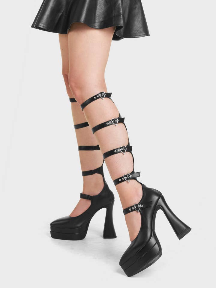 Sweet Talking Woman Platform Knee High Boots for wholesale by LAMODA