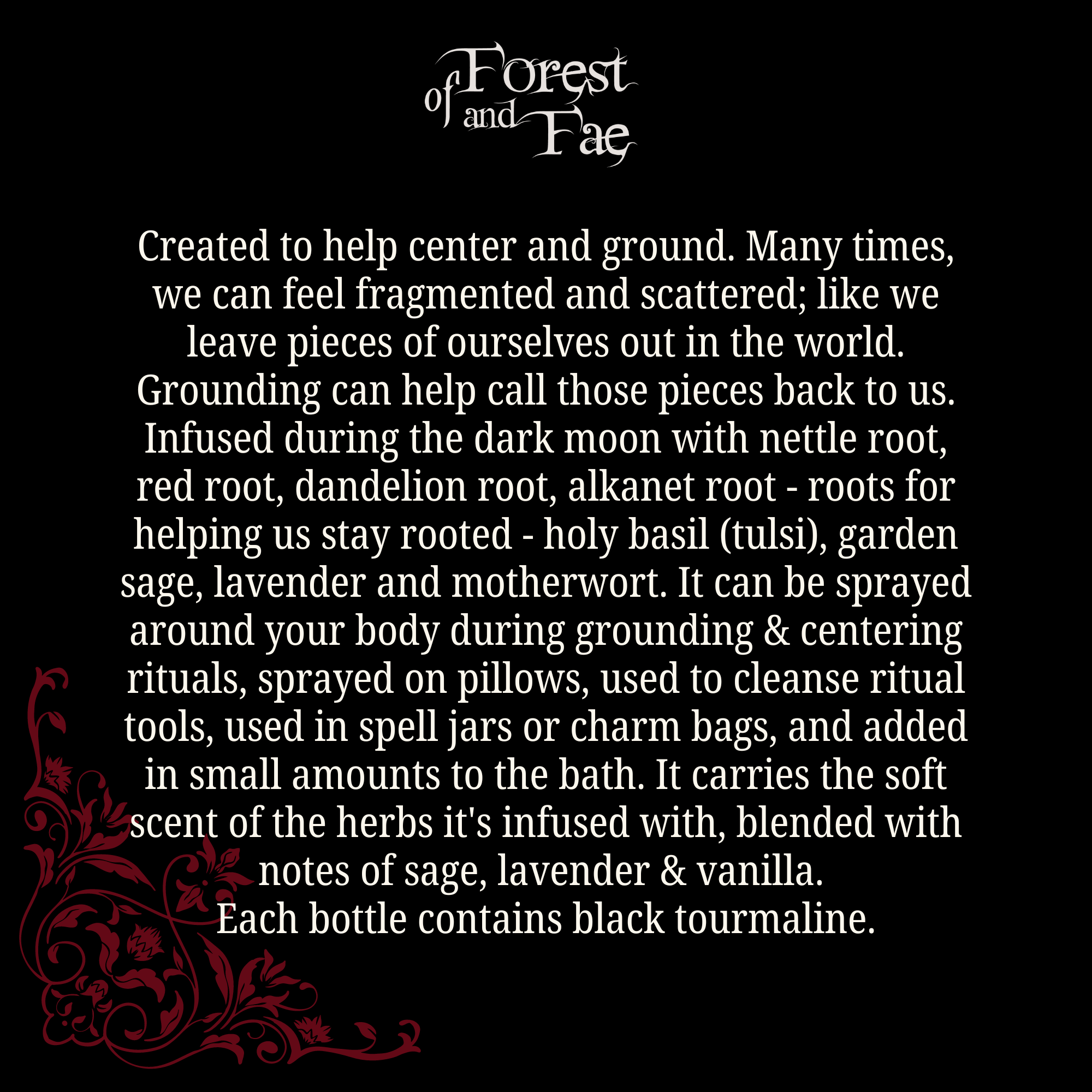 of Forest and Fae - Wholesale Meditation Supplies - Grounding Ritual Spray • Crystal Infused • Witchcraft1