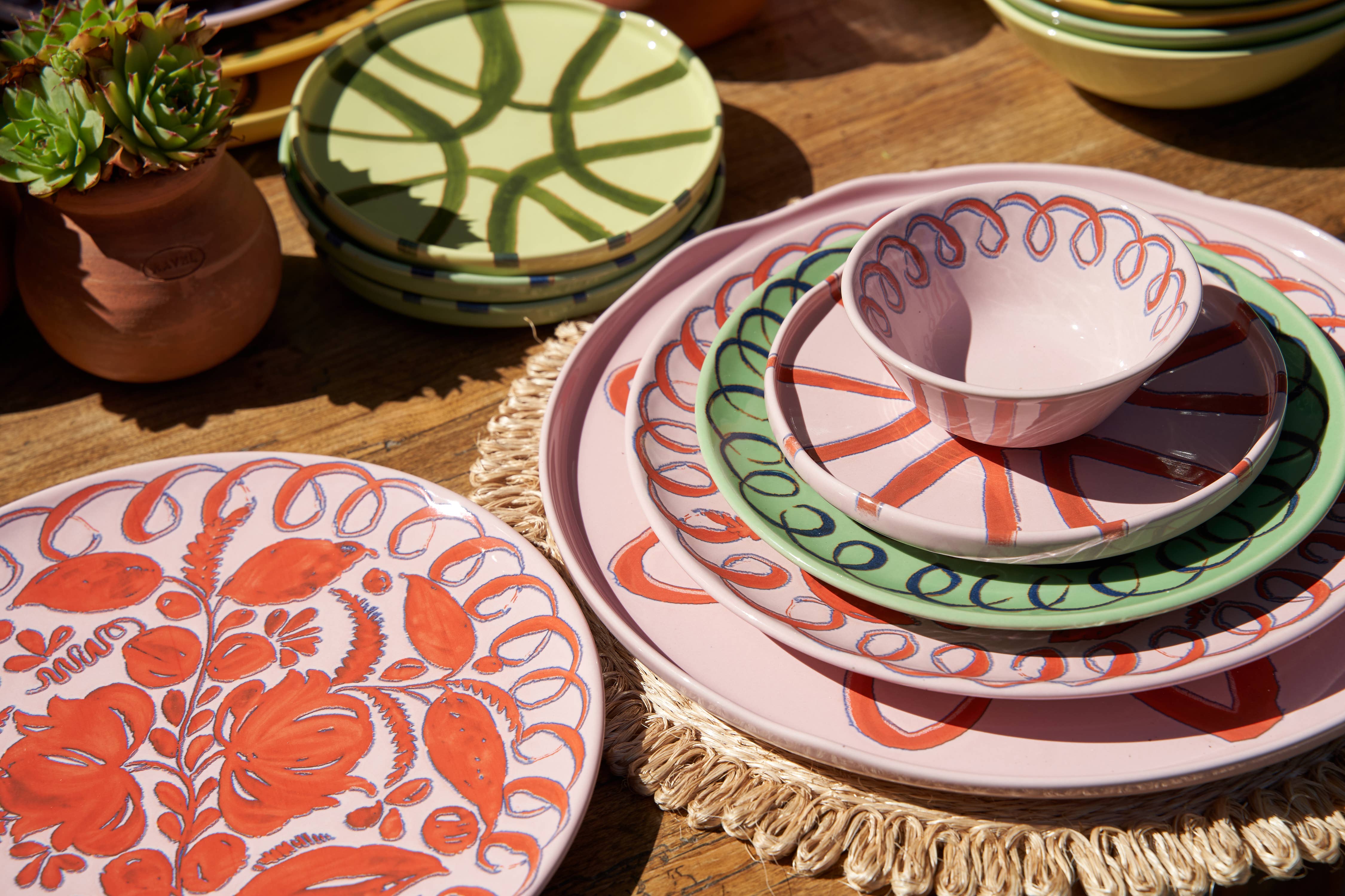 Couleur Nature - Vendita all'ingrosso Piatto - Piatto da Cena Amalfi Rosa - Diametro 10,6"4