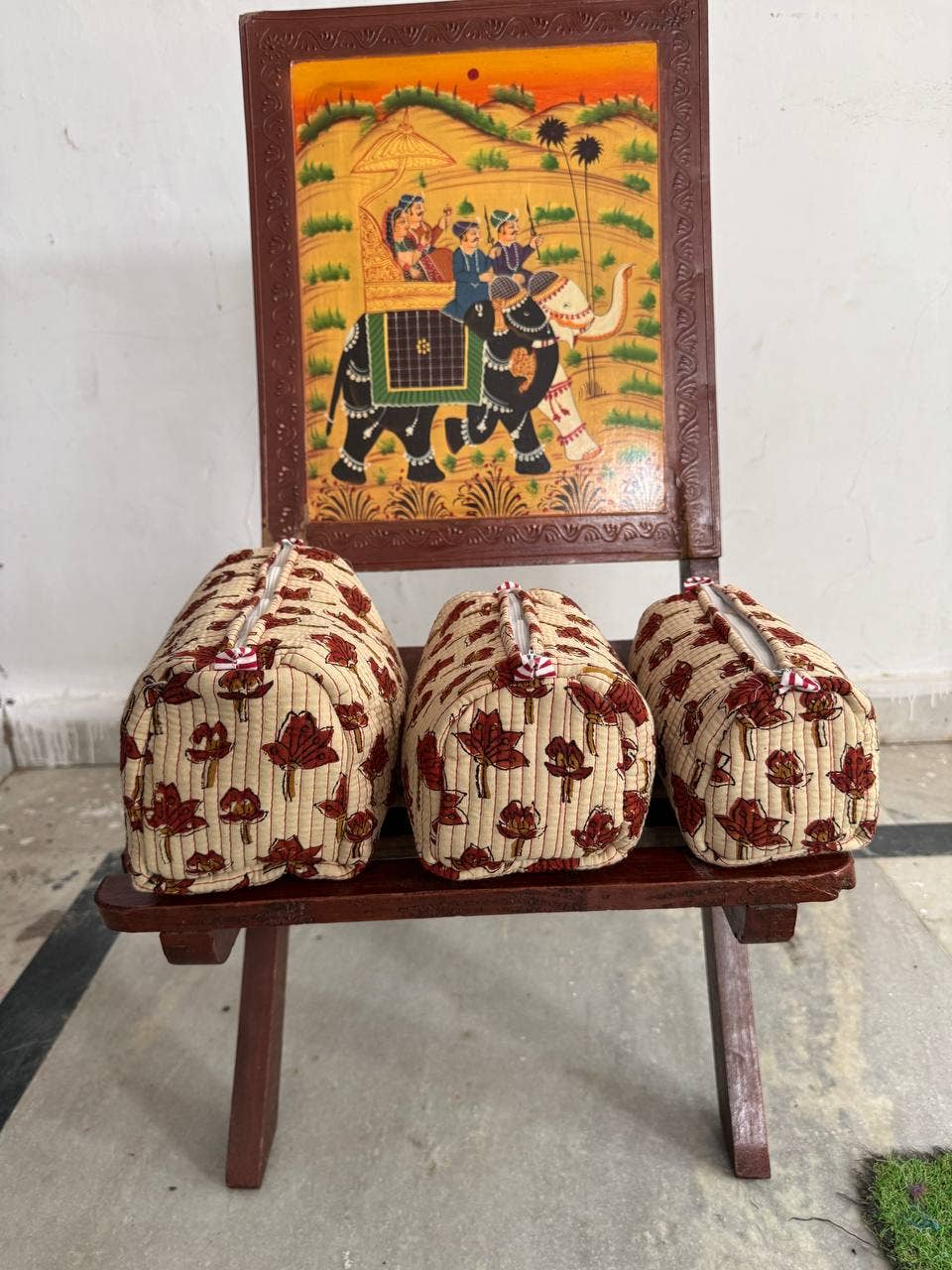 GYPSY STUDIO - Wholesale Makeup/Cosmetic Bag - Luxury 3-Piece Cotton Makeup Bag Collection Makeup Bags  0