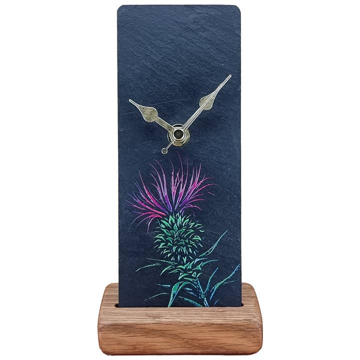 Thistle Slate Mantle Clock | SOC33 for wholesale by LT Creations