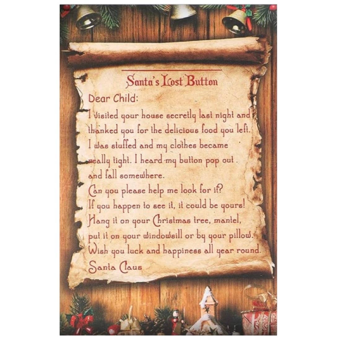 Broken Record Boutique - Wholesale Christmas Decoration - Santa's Lost Button Christmas Kit for Kids Holiday Tradition2