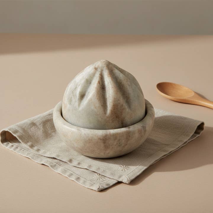 Waterfall Marble Citrus Press for wholesale by Be Home