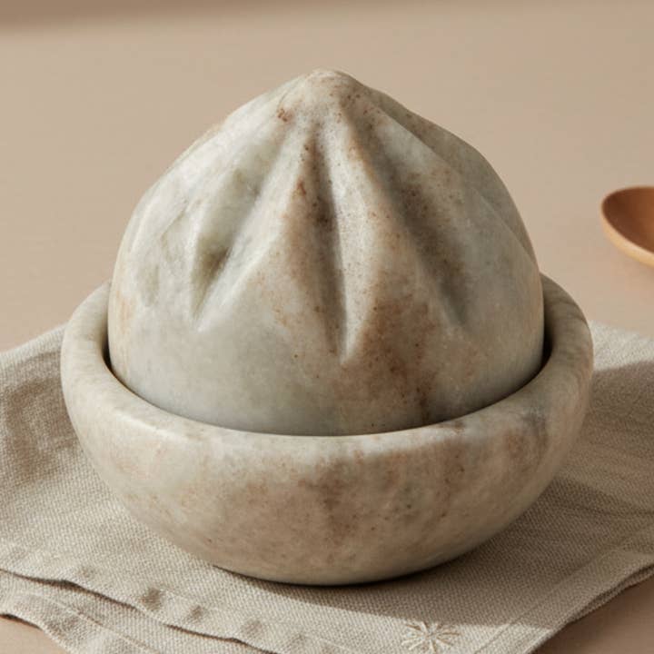 Waterfall Marble Citrus Press for wholesale by Be Home