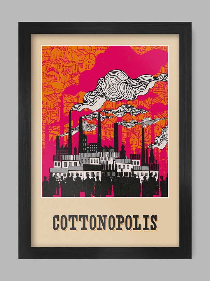 Cottonopolis - Manchester Posterafdruk voor wholesale door The Northern Line